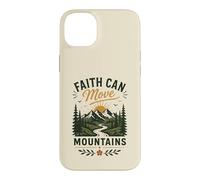 Faith Can Move Mountains Christian Mountain Nature Citation Coque pour iPhone 14 Plus