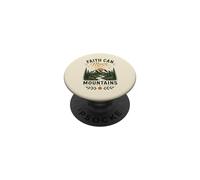 Faith Can Move Mountains Christian Mountain Nature Citation PopSockets PopGrip Adhésif