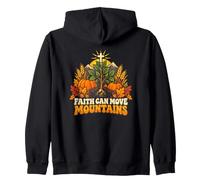 Faith Can Move Mountains Croix chrétienne pour Plantes d'automne Sweat à Capuche