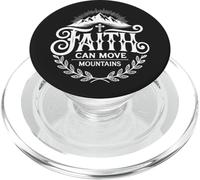 Faith Can Move Mountains - Jésus Promise Art catholique PopSockets PopGrip pour MagSafe