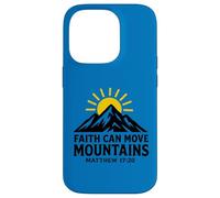 Faith Can Move Mountains Matthew 17:20 Christianisme Coque pour iPhone 14 Pro