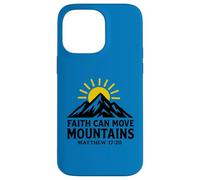 Faith Can Move Mountains Matthew 17:20 Christianisme Coque pour iPhone 14 Pro Max