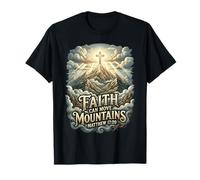 Faith Can Move Mountains Matthew 17:20 Croix chrétienne T-Shirt
