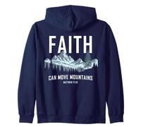 Faith Can Move Mountains - Matthew 17:20 Nature Inspiration Sweat à Capuche