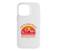 Faith Can Move Mountains Matthew 17:20 Verse biblique rétro Coque pour iPhone 14 Pro Max