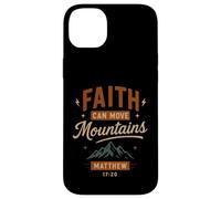 Faith Can Move Mountains Matthew 17 20 - Vintage Christian Coque pour iPhone 14 Plus