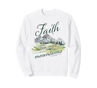 Faith Can Move Mountains - Matthew 17:20 Women Girls Nature Sweatshirt