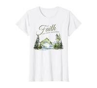 Faith Can Move Mountains - Matthew 17:20 Women Girls Nature T-Shirt