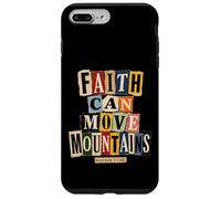 Faith Can Move Mountains Matthieu 17:20 Bible chrétienne Coque pour iPhone 7 Plus/8 Plus