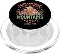 Faith Can Move Mountains Matthieu 17:20 Bible chrétienne PopSockets PopGrip pour MagSafe