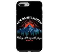 Faith Can Move Mountains Matthieu 17:20 Religieux chrétiens Coque pour iPhone 7 Plus/8 Plus