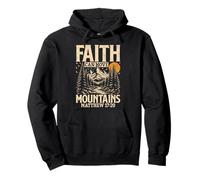 Faith Can Move Mountains Matthieu 17 20 Verset biblique chrétien Sweat à Capuche