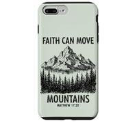 Faith Can Move Mountains Matthieu 17 20 Verset chrétien Coque pour iPhone 7 Plus/8 Plus