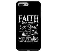Faith Can Move Mountains - Matthieu 17:20 Verset chrétien Coque pour iPhone 7 Plus/8 Plus