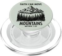 Faith Can Move Mountains Matthieu 17 20 Verset chrétien PopSockets PopGrip pour MagSafe