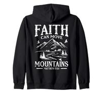 Faith Can Move Mountains - Matthieu 17:20 Verset chrétien Sweat à Capuche