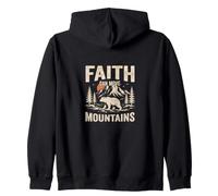 Faith Can Move Mountains Ours chrétien Sweat à Capuche