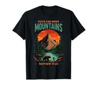 Faith Can Move Mountains Randonnée Inspiration Religieuse T-Shirt