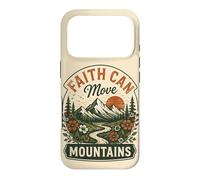 Faith Can Move Mountains Randonnée Nature Amoureux des Montagnes Coque pour iPhone 17 Pro