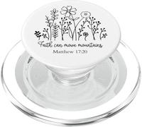 Faith Can Move mountaintains chrétiens Hommes Femmes Amour Dieu Jésus PopSockets PopGrip pour MagSafe
