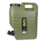 FAITH CARP TACKLE Jerrycan d'eau avec Robinet - 12 LTR - Polyéthylène Vert - Réservoir d'eau - Conteneur d'eau - Bidon d'eau - Distributeur d'eau - Robinet d'eau - avec Robinet de Distribution