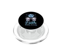 Faith Éléphants Mignons Tournesol Sensibilisation au diabète diabétique PopSockets PopGrip pour MagSafe