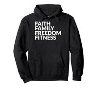 Faith Family Freedom Fitness Sweat à Capuche