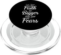 Faith Fear Bible Verset chrétien Dieu Jésus Prière Religieuse PopSockets PopGrip pour MagSafe