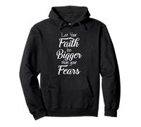Faith Fear Bible Verset chrétien Dieu Jésus Prière Religieuse Sweat à Capuche
