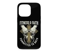 Faith Fitness Kettlebell pour entraînement chrétien Coque pour iPhone 13 Pro