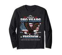 Faith Freedom 250 Years 1776-2026 Independence 4th of July Manche Longue