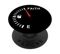 Faith Fuel Gauge - Christian Car Lover PopSockets PopGrip Adhésif