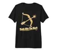 Faith Hits The Mark Arc et flèche chrétiens T-Shirt Haut de Gamme