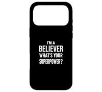 Faith Hope Belief I'm a Believer What's Your Superpower Gift Coque pour iPhone 17 Pro Max
