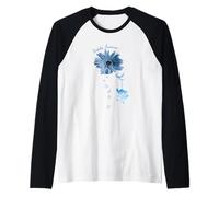 Faith Hope Fight Love Elephant Sunflower Diabetes Awareness Manche Raglan