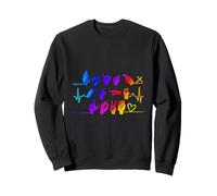 Faith Hope Love ASL (langage des signes américain) Heartbeat Sweatshirt