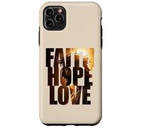 Faith Hope & Love - Jesus Christ Christian Faith Color Text Coque pour iPhone 11 Pro Max
