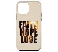 Faith Hope & Love - Jesus Christ Christian Faith Color Text Coque pour iPhone 12 Mini