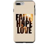 Faith Hope & Love - Jesus Christ Christian Faith Color Text Coque pour iPhone 7 Plus/8 Plus