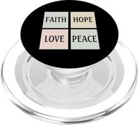 Faith Hope Love Peace 1 Corinthiens 13:13 Inspiré de la Bible PopSockets PopGrip pour MagSafe
