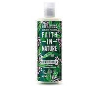 Faith in Nature Après-Shampoing Naturel Arbre à Thé, Nettoyant, Végan et Respectueux des Animaux, Sans Parabènes et Sans SLS, Cheveux Normaux à Gras, 400ml