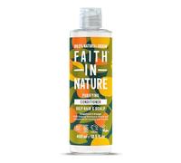 Faith in Nature Après-Shampoing Naturel Pamplemousse et Orange, Stimulant, Végan et Respectueux des Animaux, Sans Parabènes et Sans SLS, Cheveux Normaux à Gras, 400ml