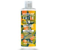 Faith In Nature Après-Shampooing Naturel au Pamplemousse et à l’Orange, Purifiant pour Cheveux et Cuir Chevelu Gras, Végan et Non Testé sur les Animaux, Sans SLS, Silicones ni Parabènes, 400 ml