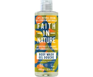 Faith In Nature Gel Douche Pamplemousse Et Orange Flacon 400ml Nouvelle Formule