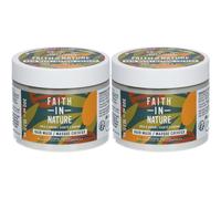 FAITH IN NATURE® Masque cheveux beurre de karité et Argan Crème 2x300 ml