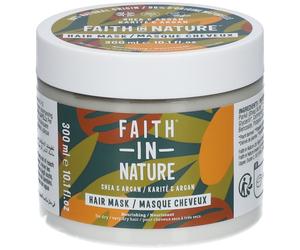 FAITH IN NATURE® Masque cheveux beurre de karité et Argan Crème 300 ml
