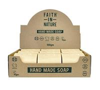 Faith In Nature Naturel Savon Main Sans Parfum, Sensible, Végan et Respectueux des Animaux, Sans Parabènes et Sans SLS, 18 x 100 g