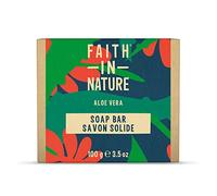 Faith In Nature, Savon Mains Naturel à l'Aloe Vera Faith In Nature, Vegan & Cruelty Free, Sans Parabènes & SLES, 100g