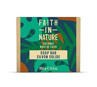 Faith In Nature Savon Solide Naturel à la Noix de Coco pour les Mains, Hydratant, Végan et Non Testé sur les Animaux, Sans SLS ni Parabènes, 100 g