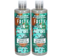 Faith in Nature® Shampoing Noix de Coco Shampooing 2x400 ml